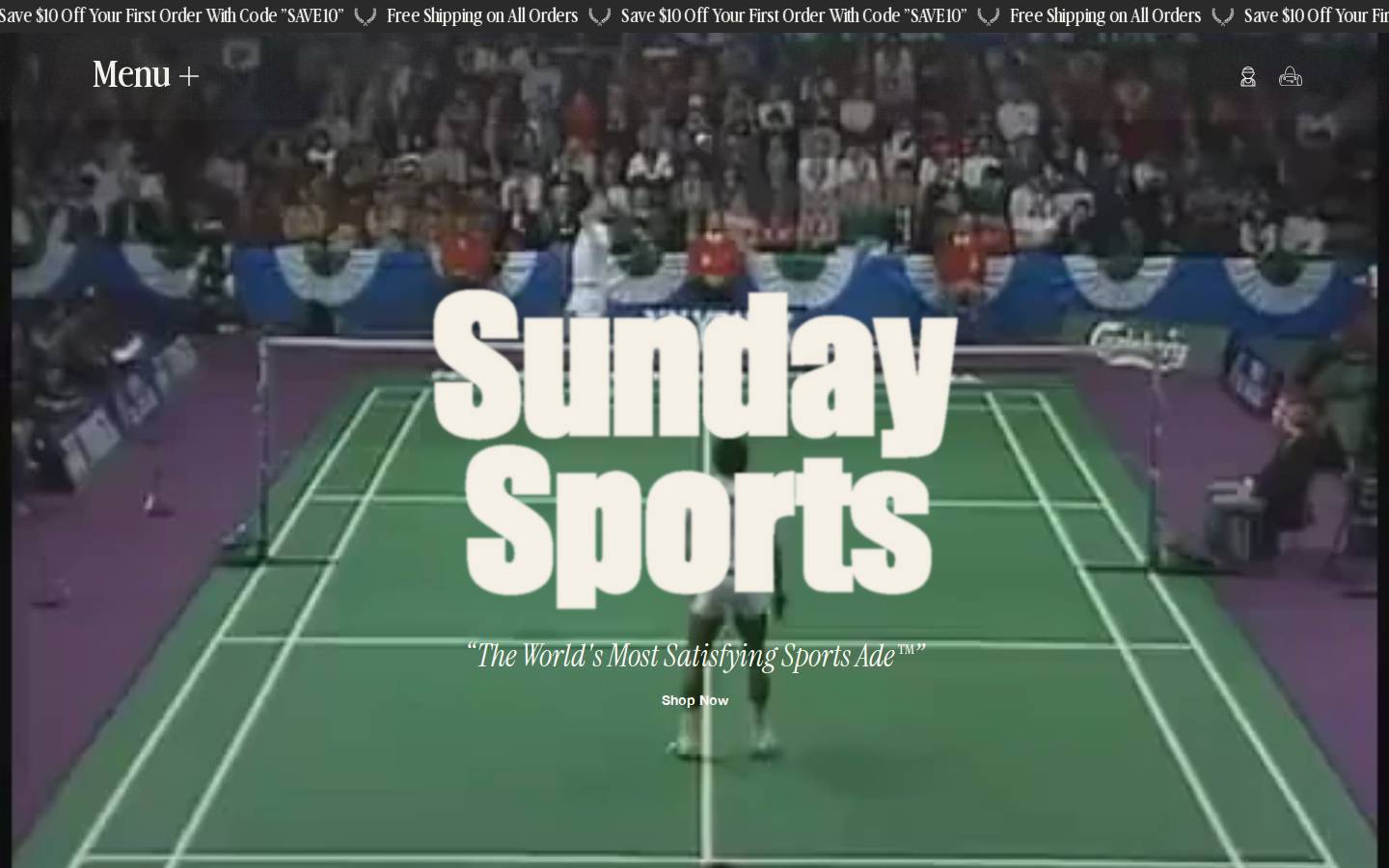 sundaysports.com homepage screenshot