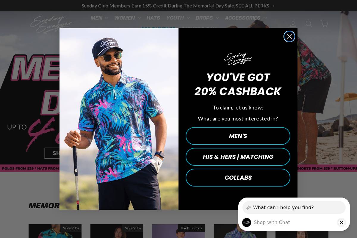 Sundayswagger homepage screenshot