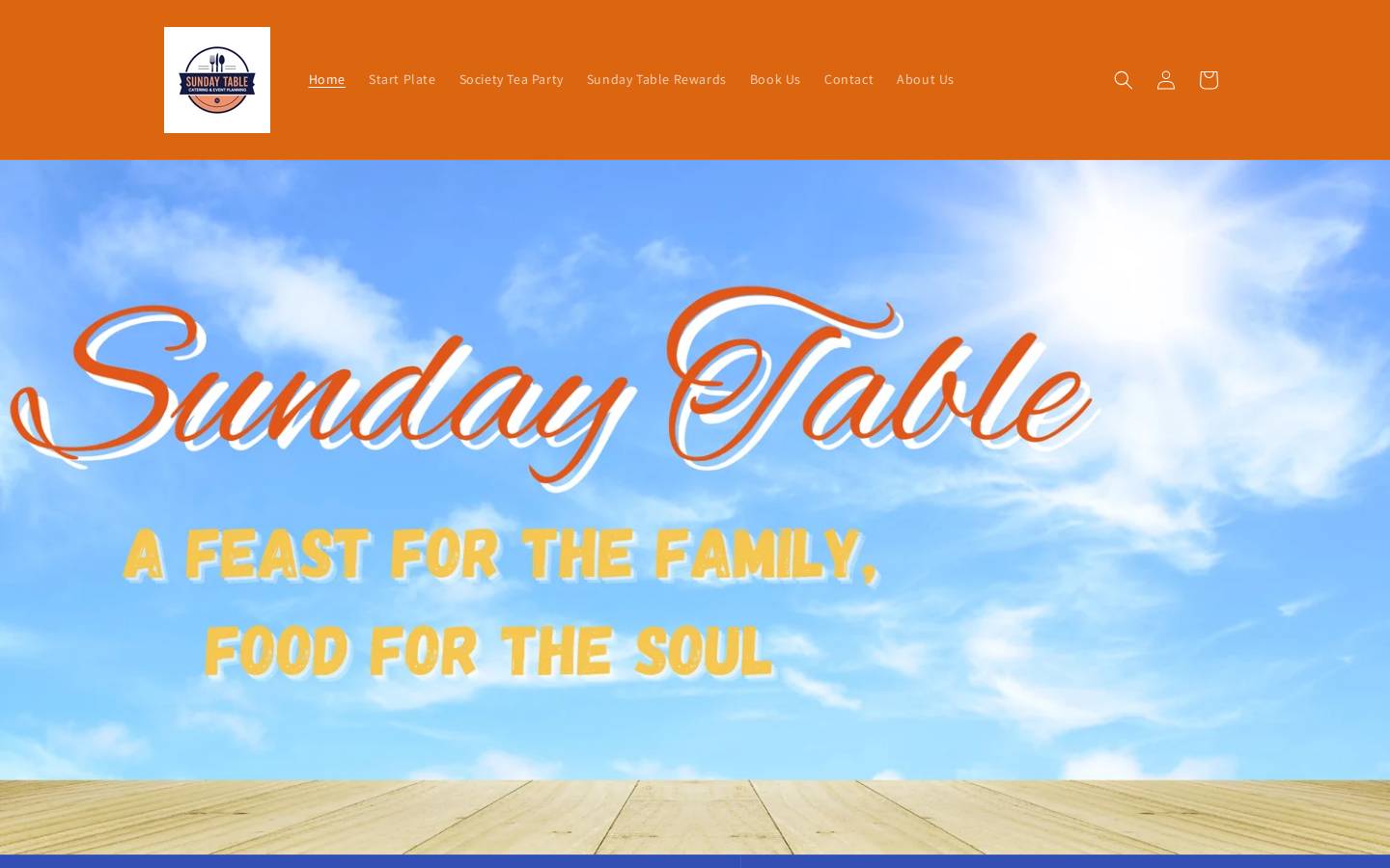 sundaytable.org homepage screenshot