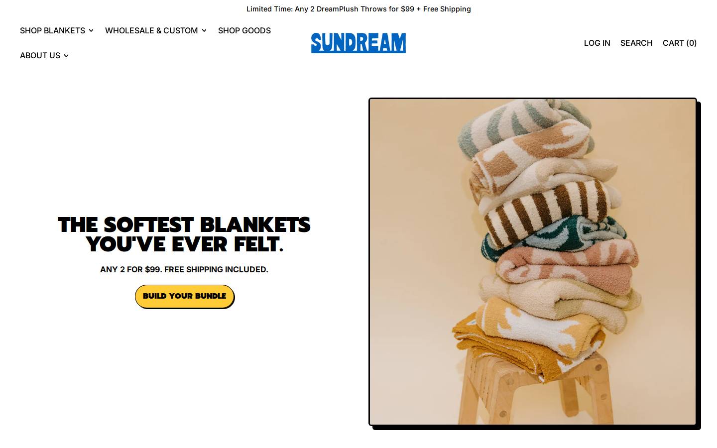 sundream.co homepage screenshot