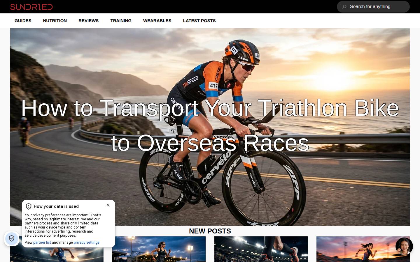 Sundried homepage screenshot