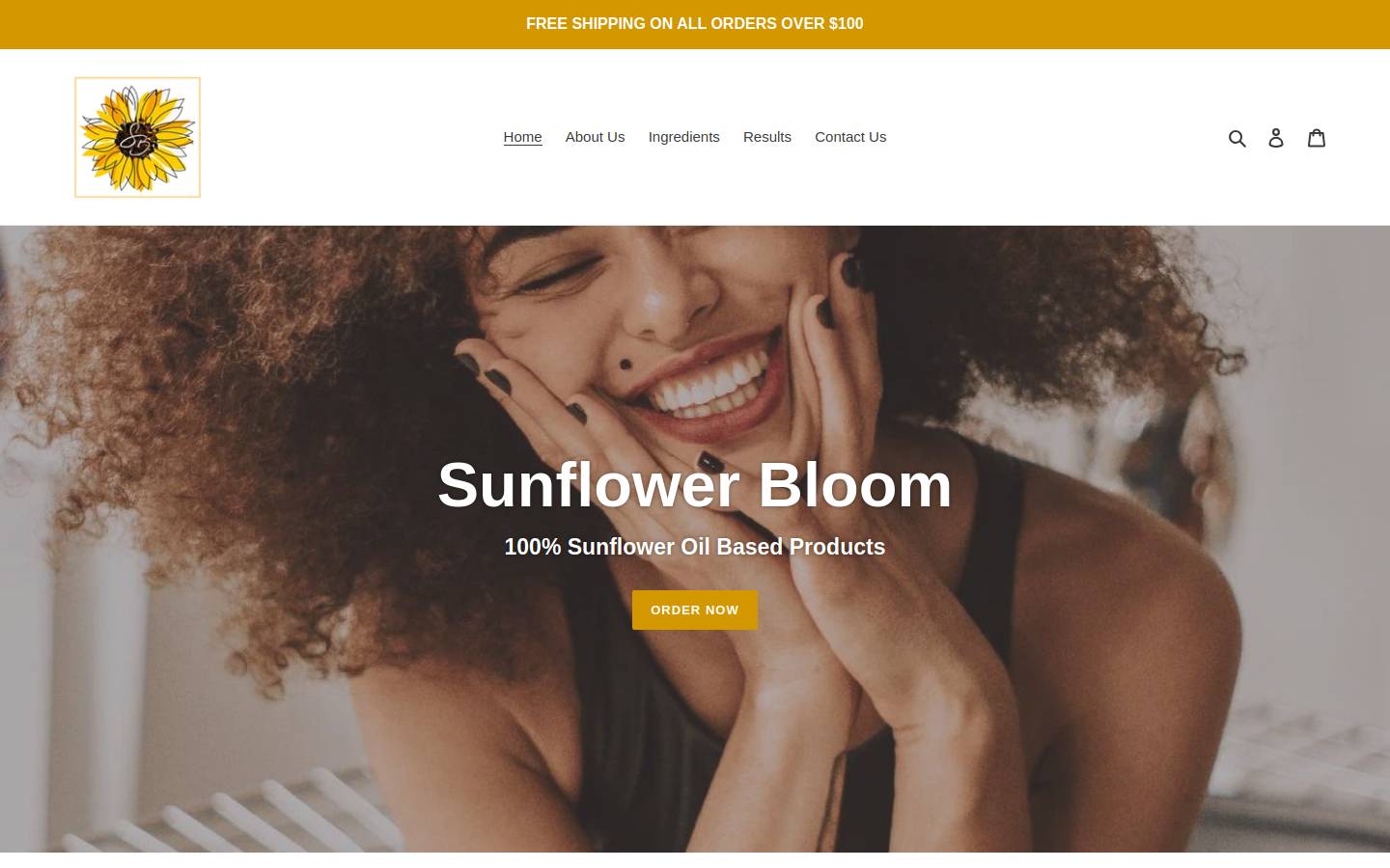 sunflowerbloom.com homepage screenshot