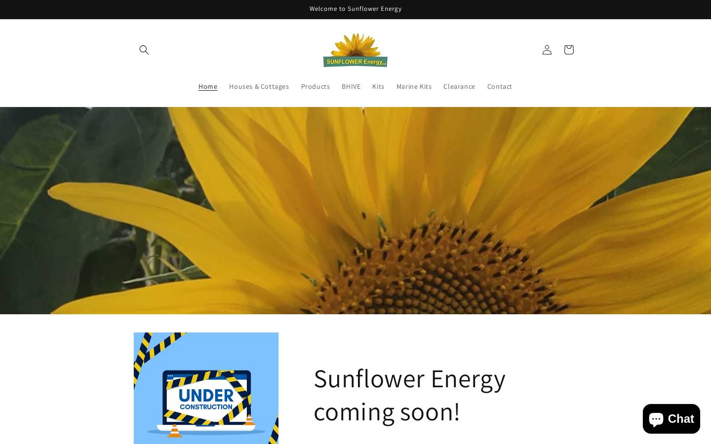 sunflowerenergy.ca homepage screenshot