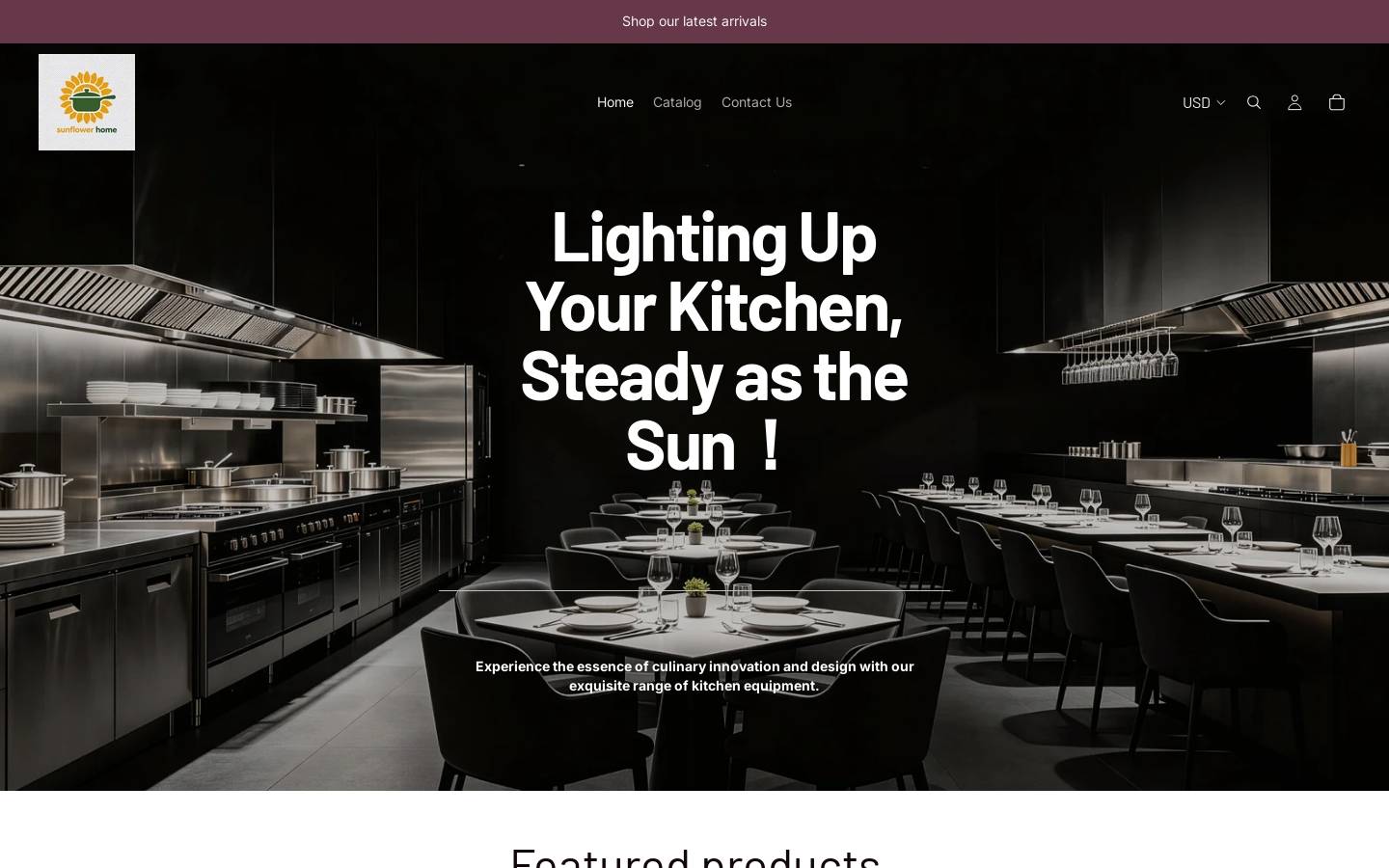 sunflowerhome.shop homepage screenshot