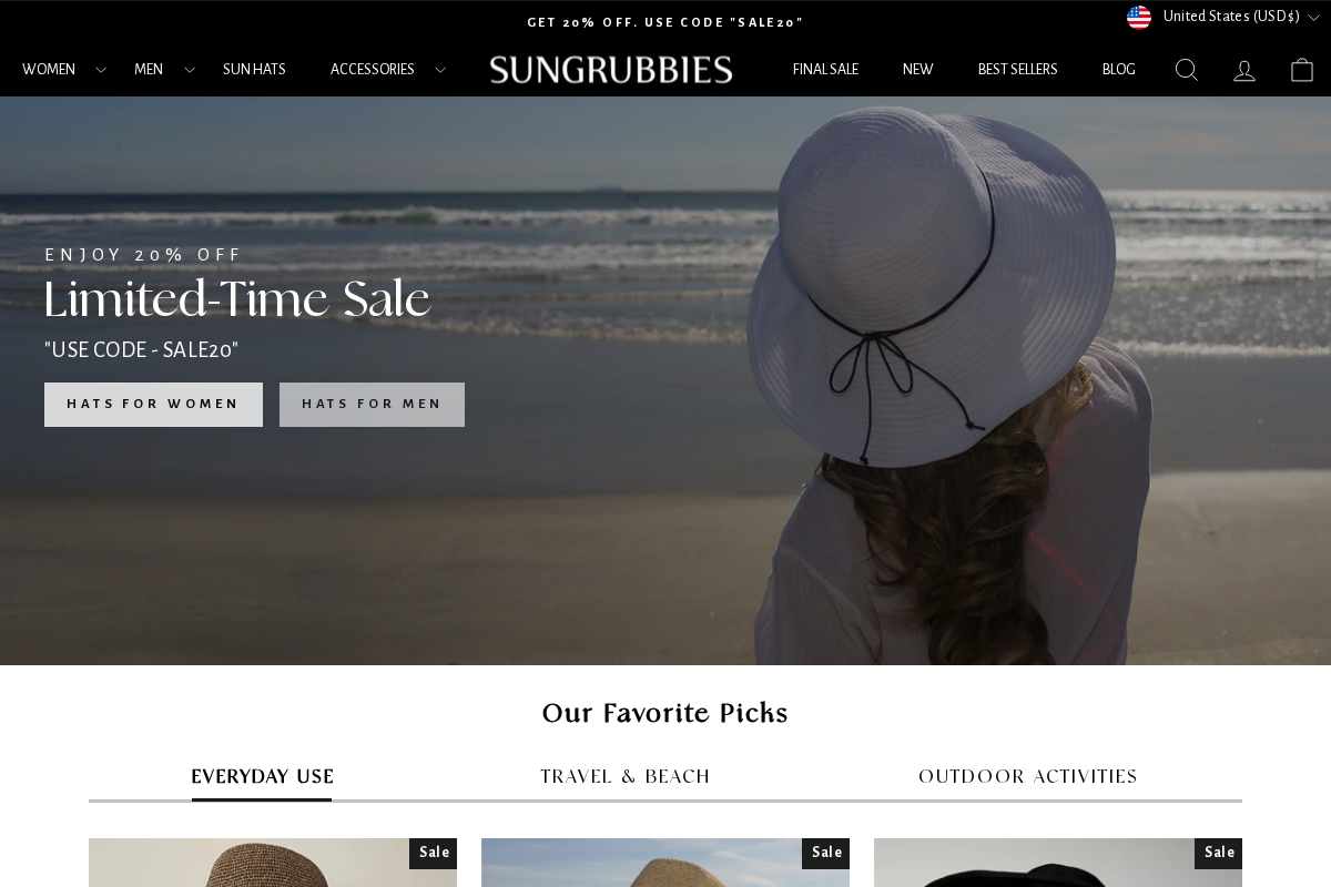 sungrubbies homepage screenshot