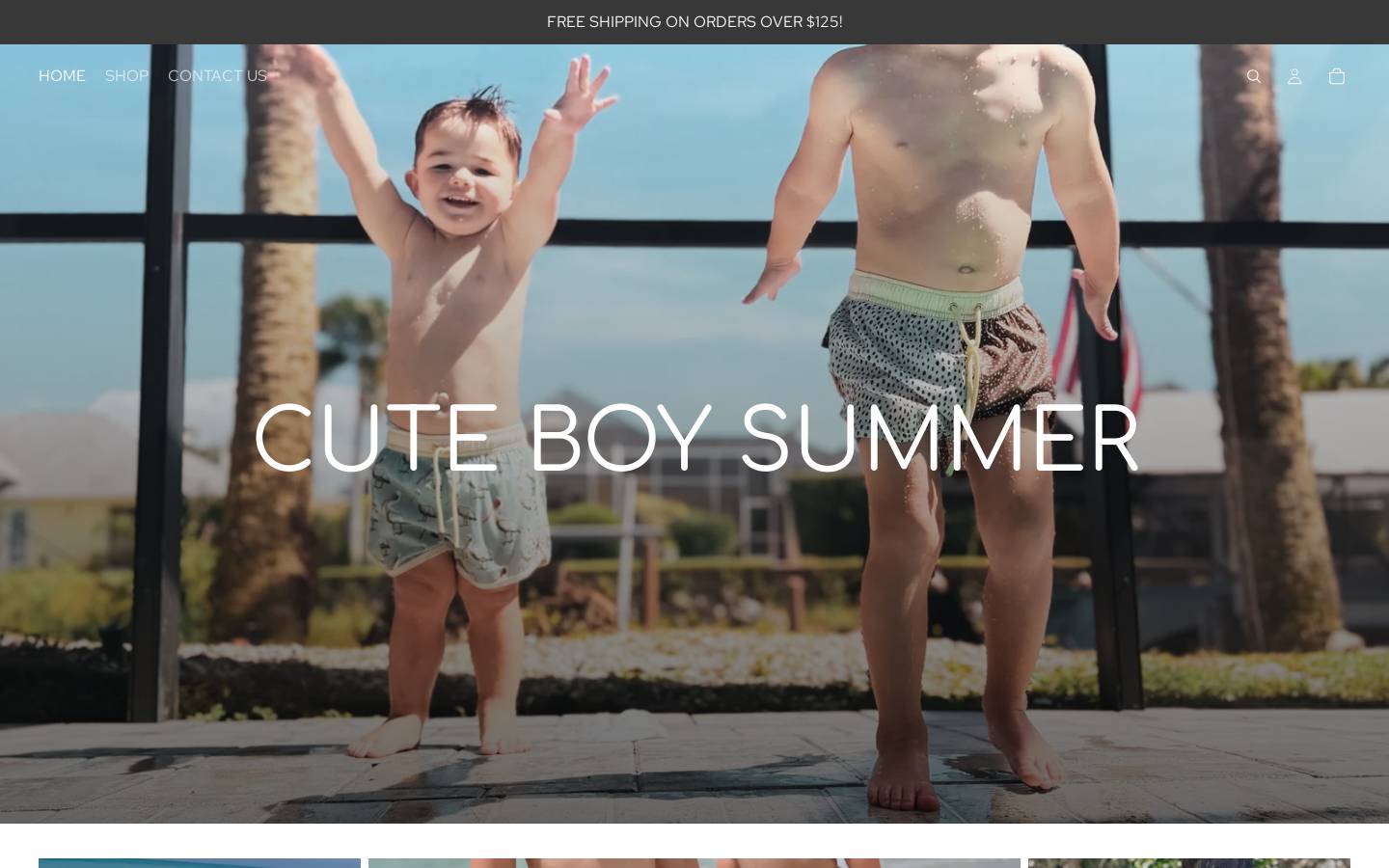 sunkidsco.com homepage screenshot
