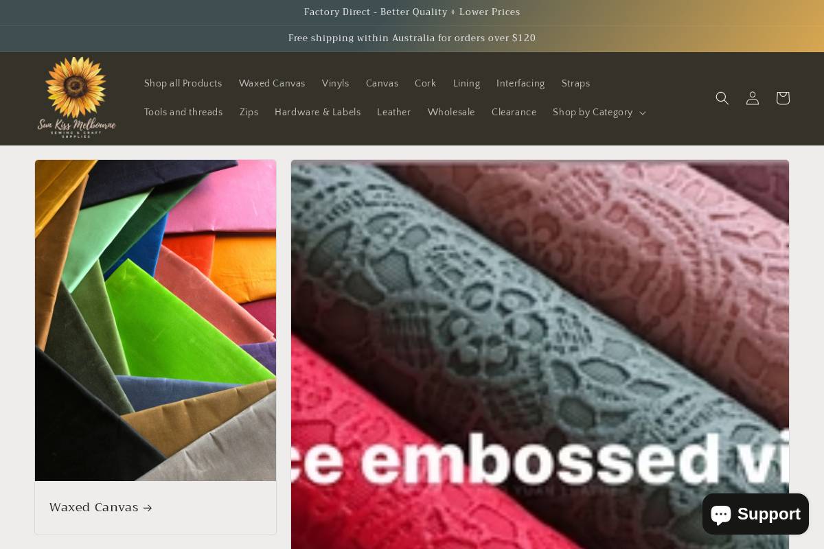 sunkissmelbourne.com homepage screenshot