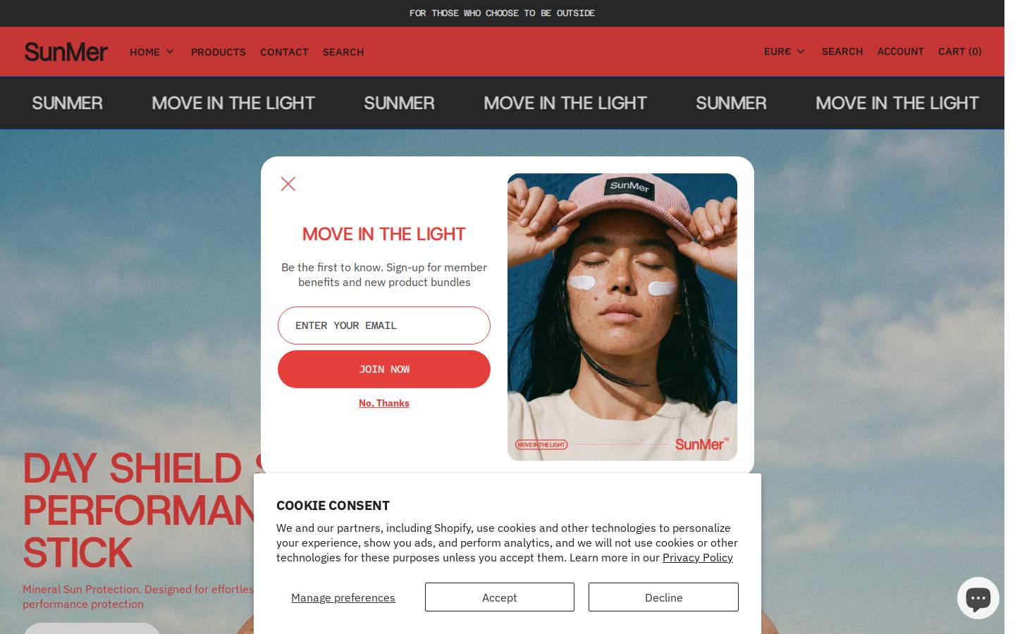sunmer.co homepage screenshot
