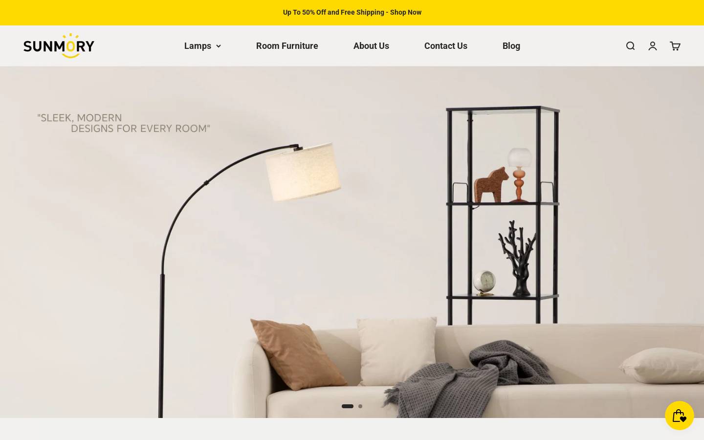 Sunmory homepage screenshot