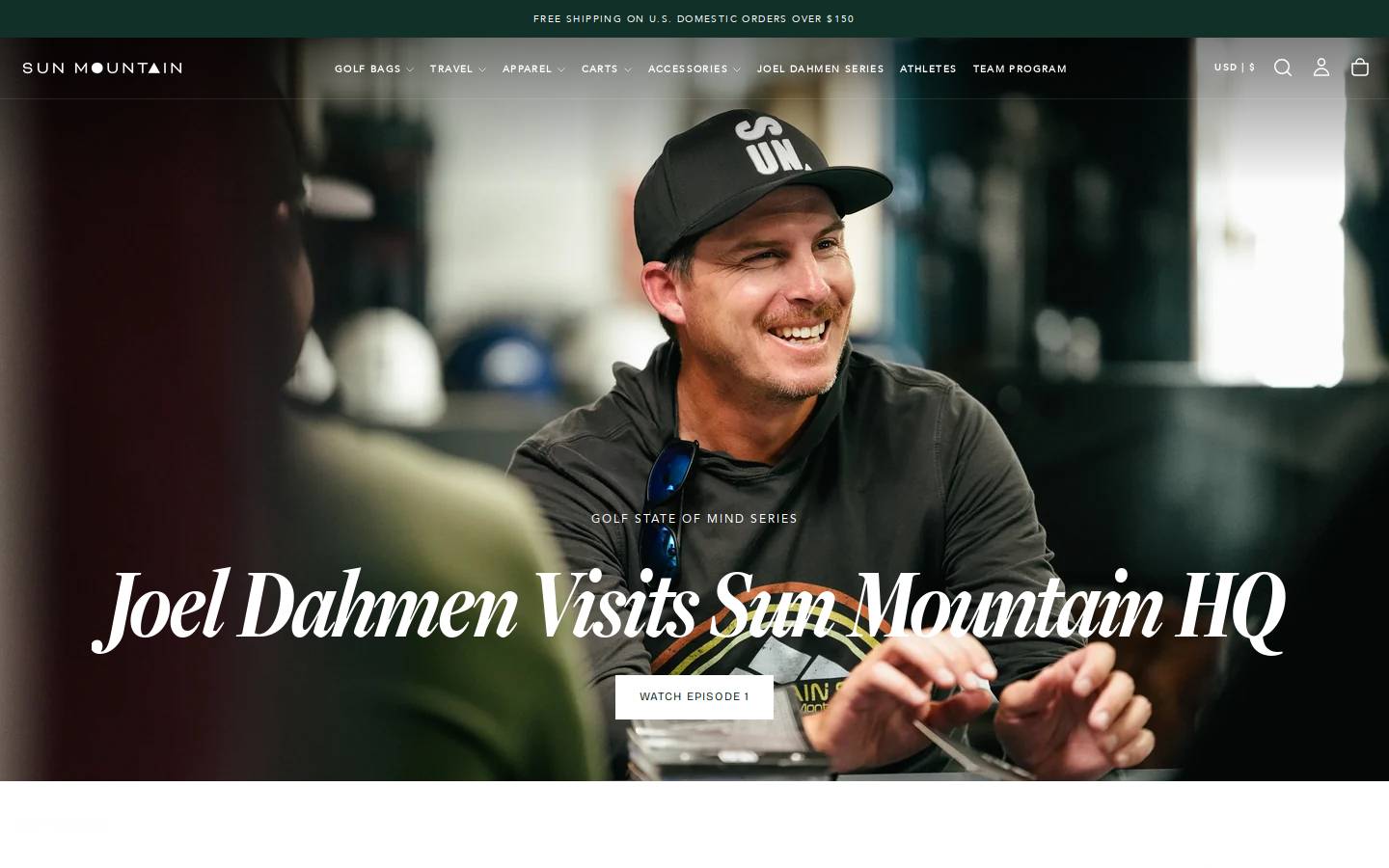 Sun Mountain Sports homepage screenshot