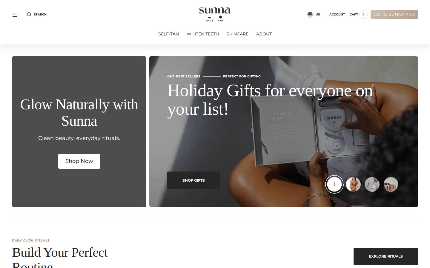 sunnainc.com homepage screenshot