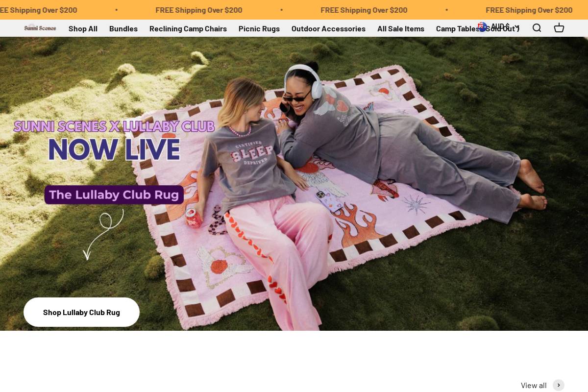 sunniscenes.com homepage screenshot