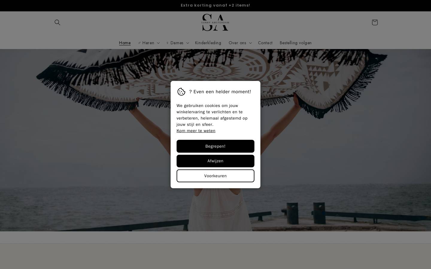 Sunny Amsterdam homepage screenshot