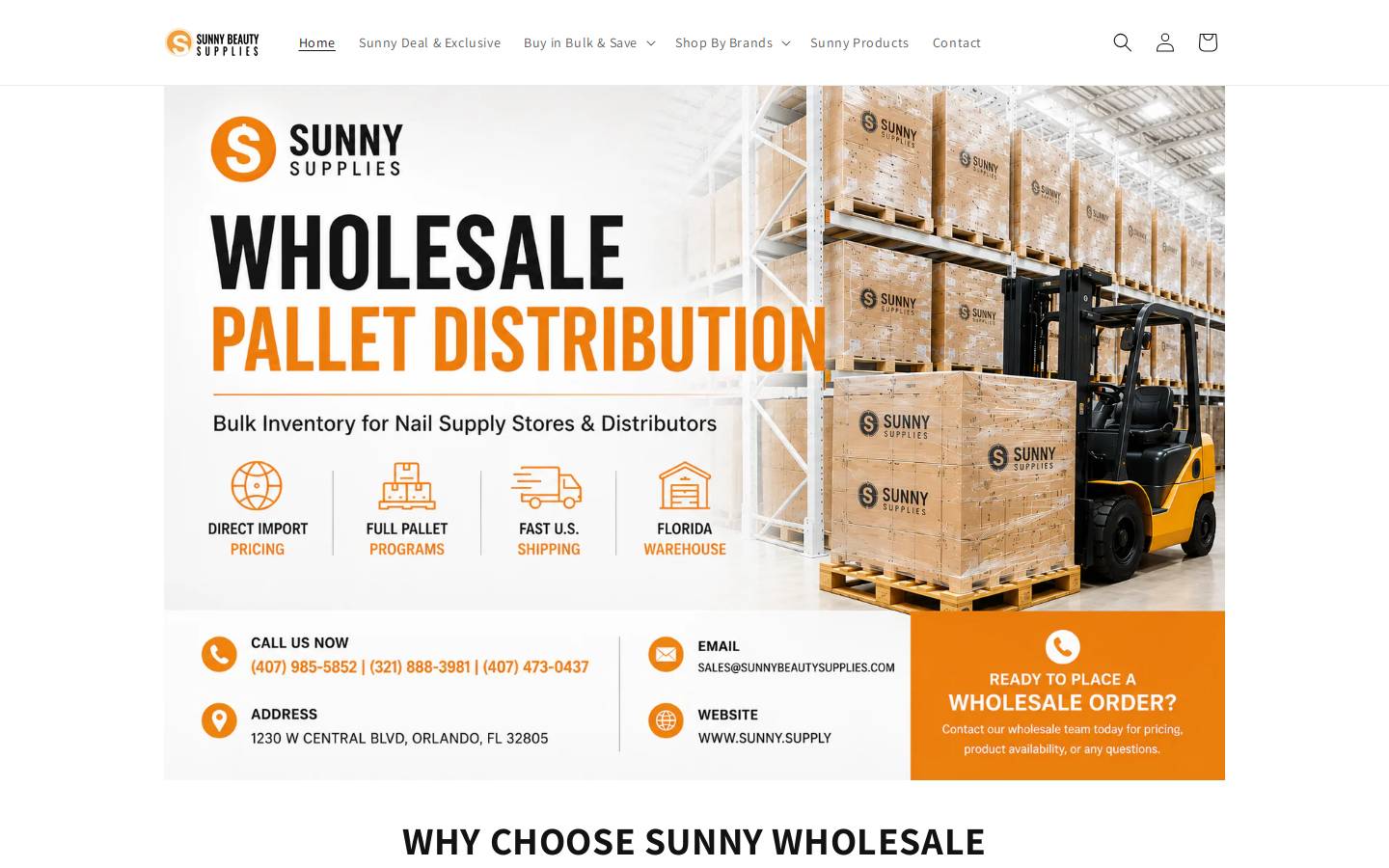 sunny.com homepage screenshot