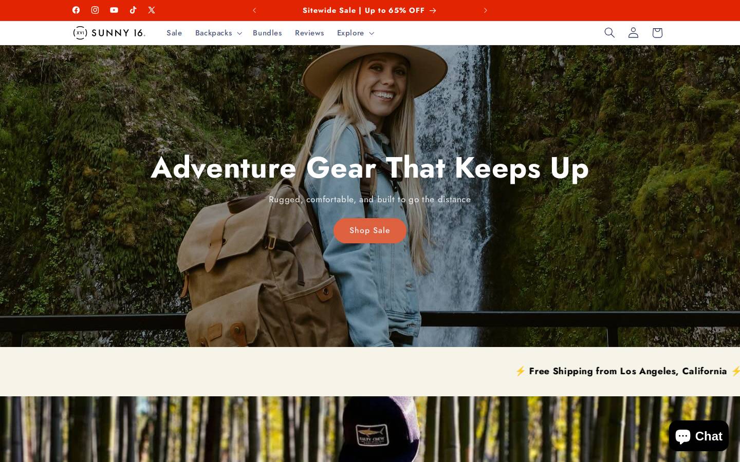 sunnyand16.com homepage screenshot