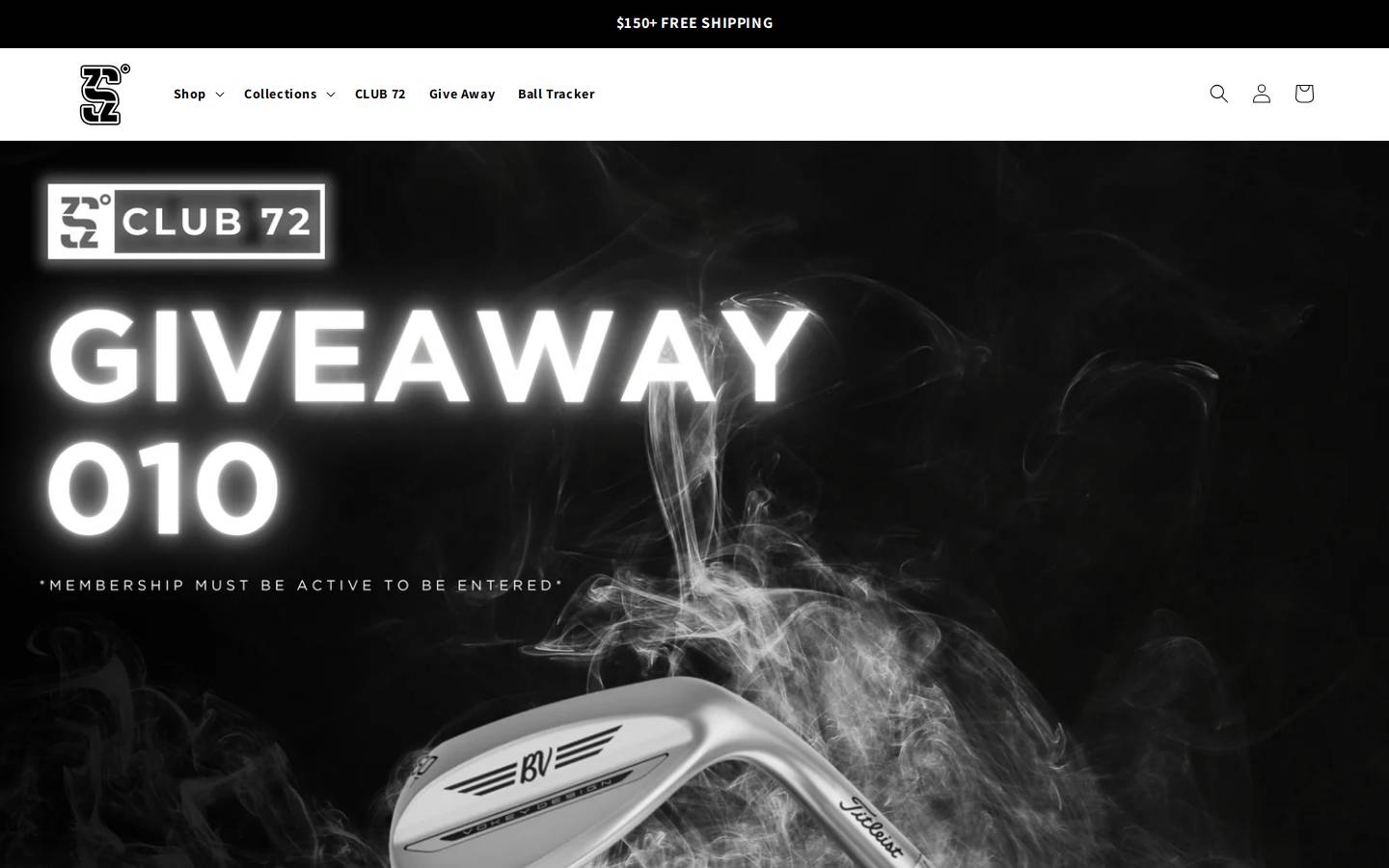 sunnyand72golf.com homepage screenshot