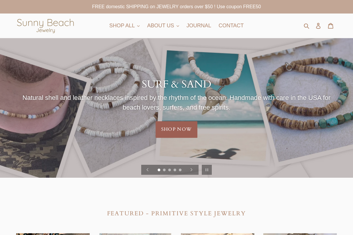 sunnybeachjewelry.net homepage screenshot