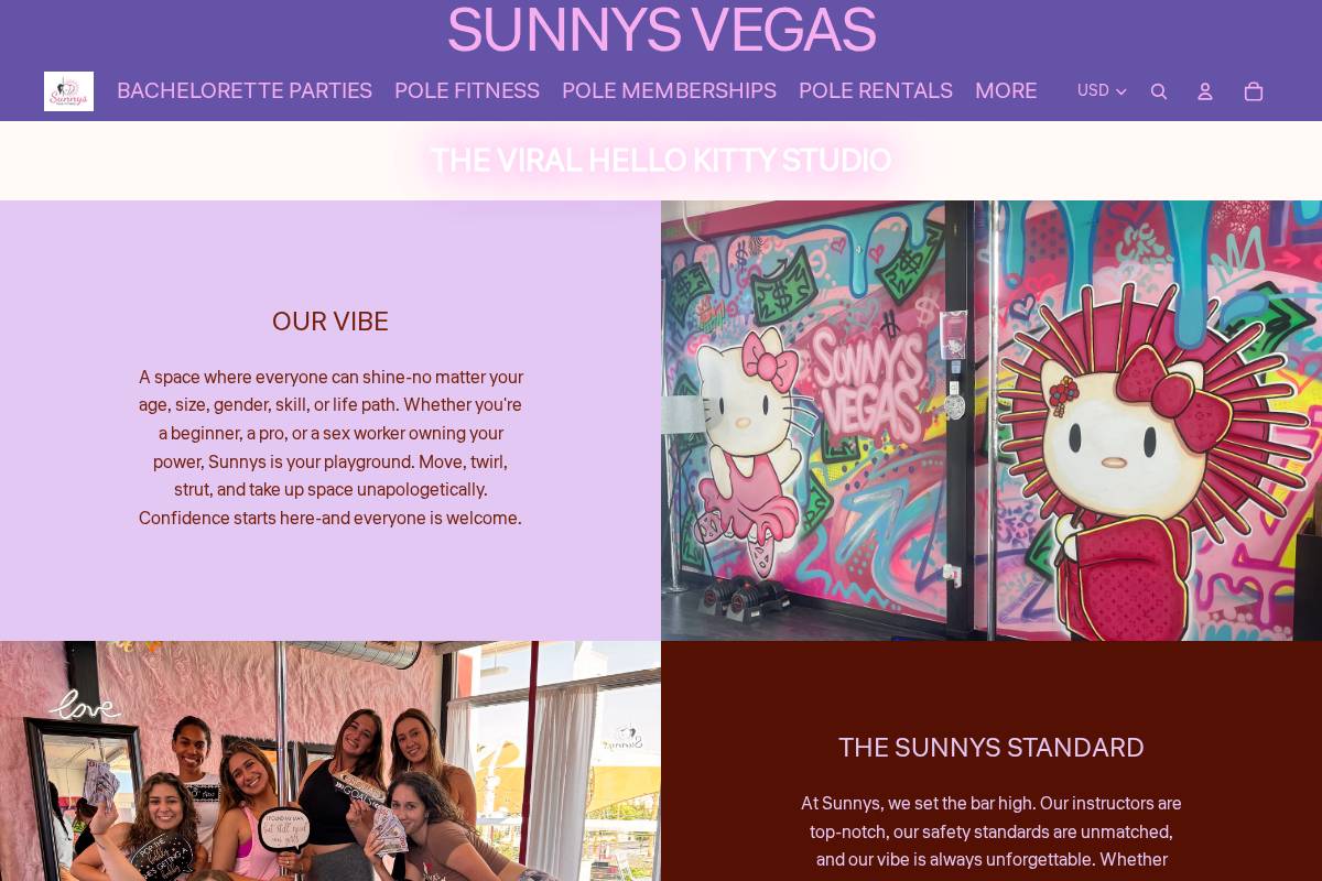 sunnysvegas.com homepage screenshot
