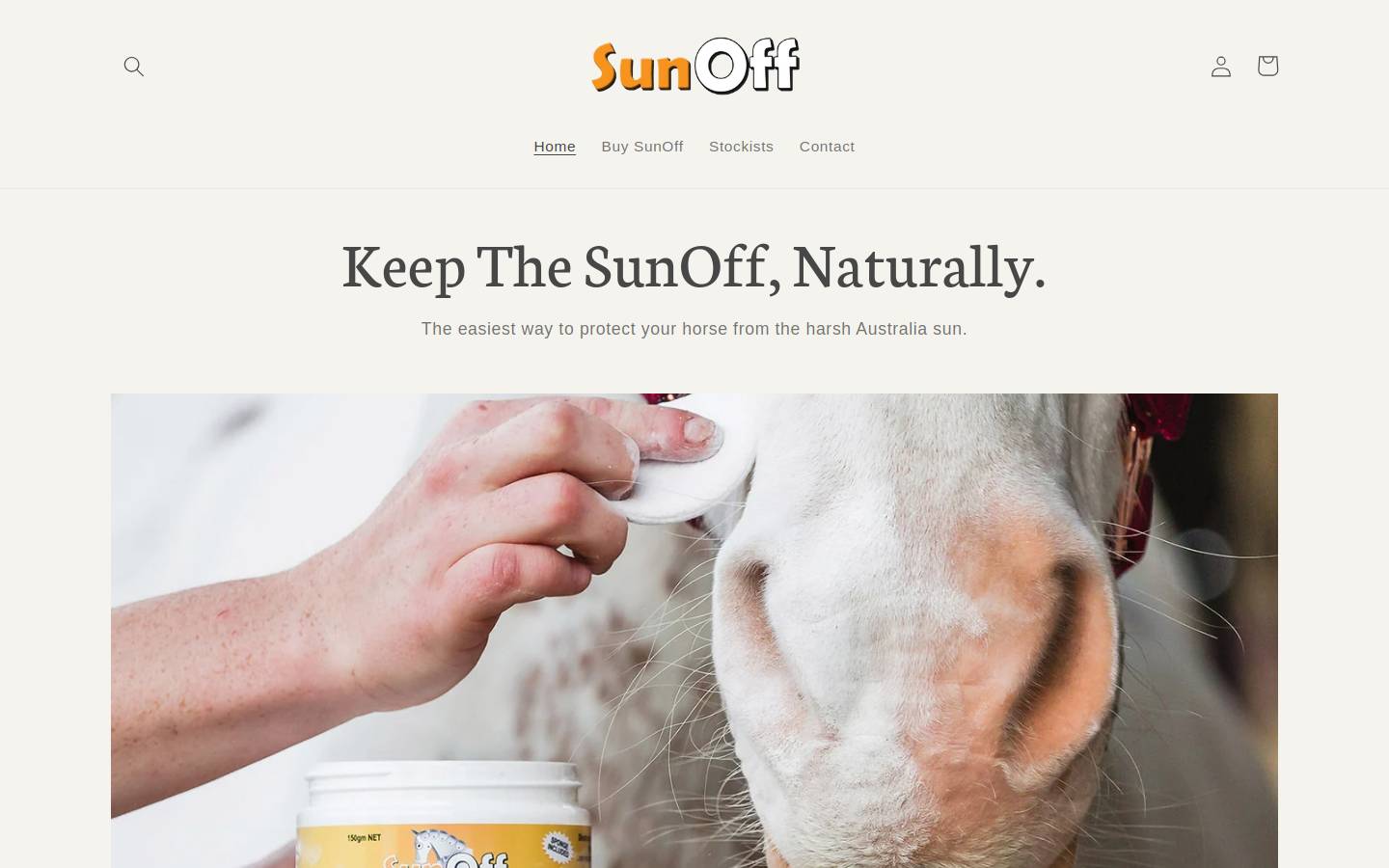 sunoff.com.au homepage screenshot