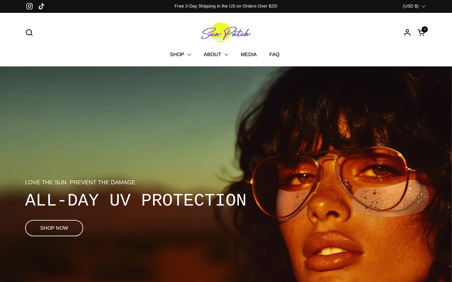 sunpatch.com homepage screenshot