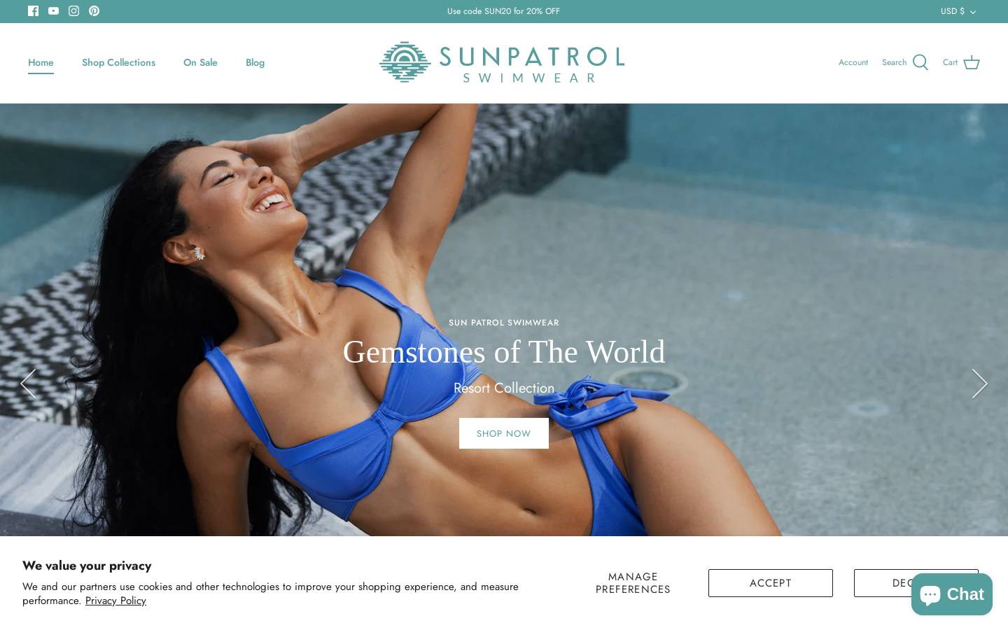 sunpatrolswim.com homepage screenshot