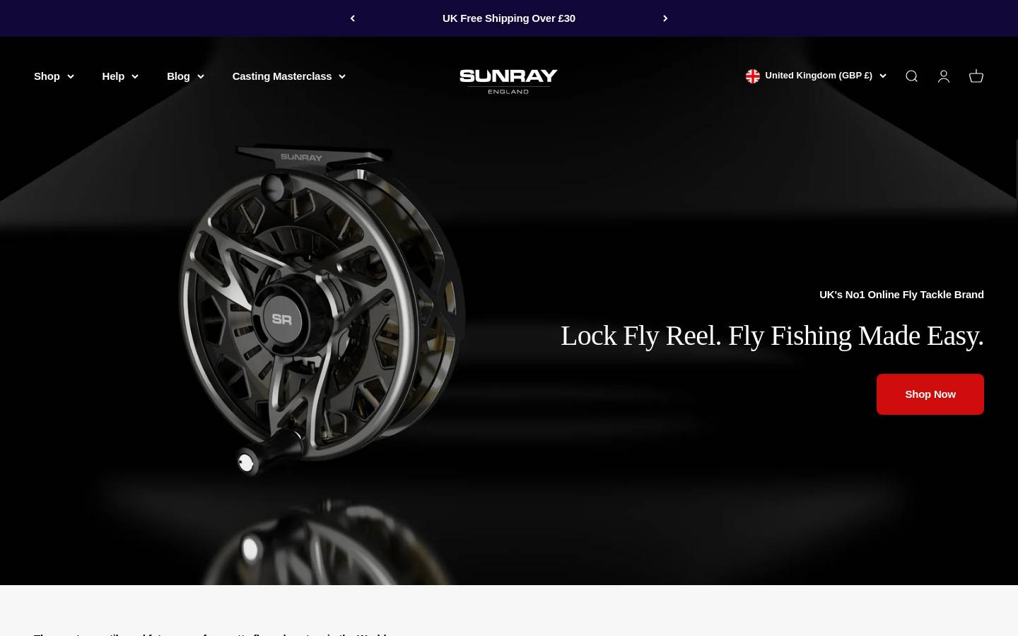 Sunrayflyfish homepage screenshot