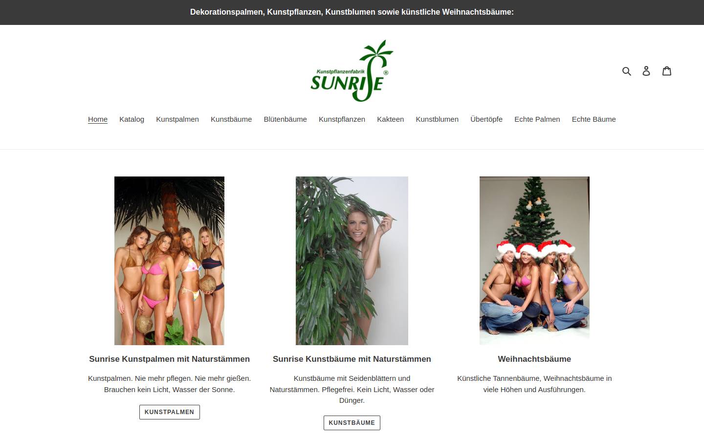sunrise.de homepage screenshot