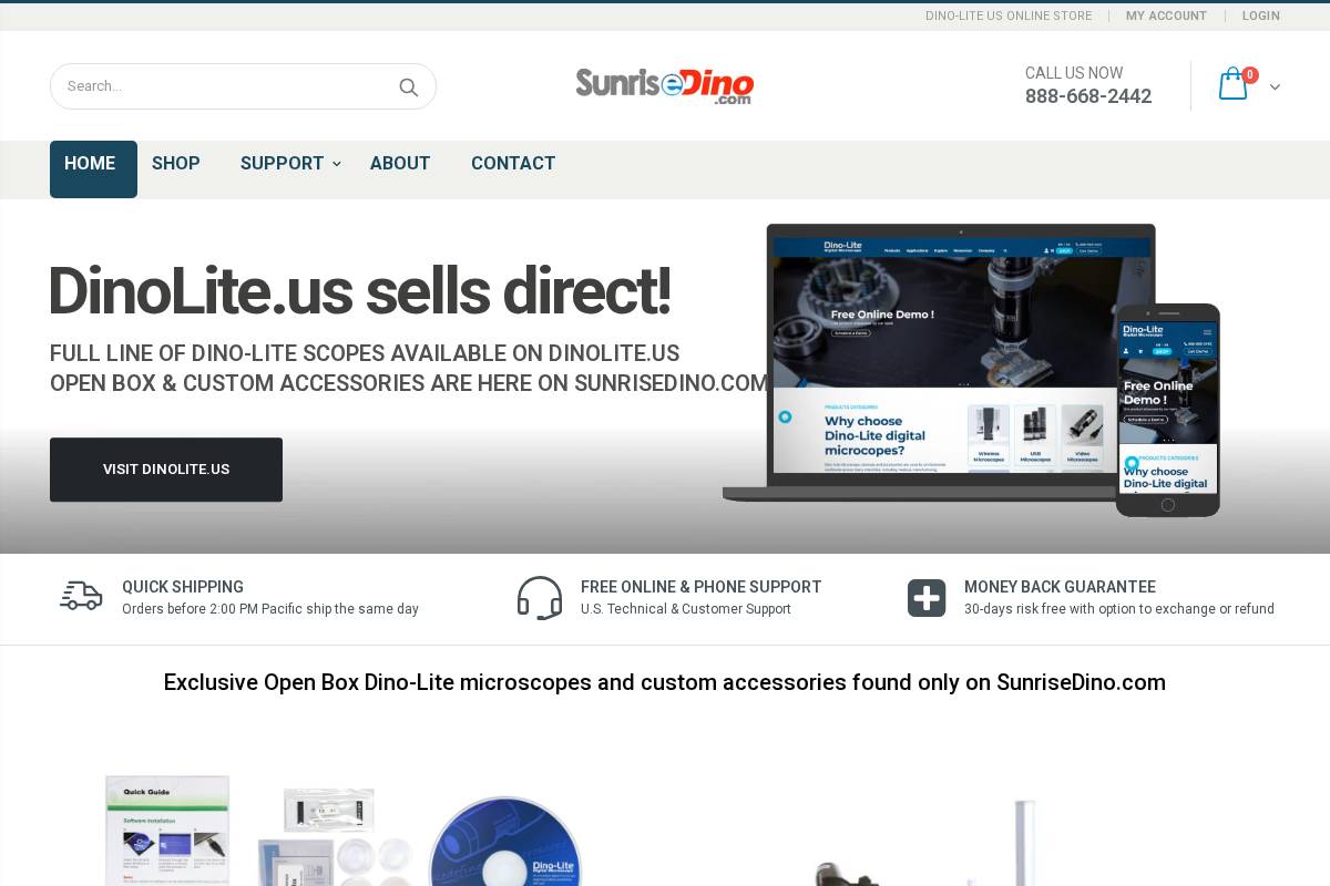 sunrisedino.com homepage screenshot
