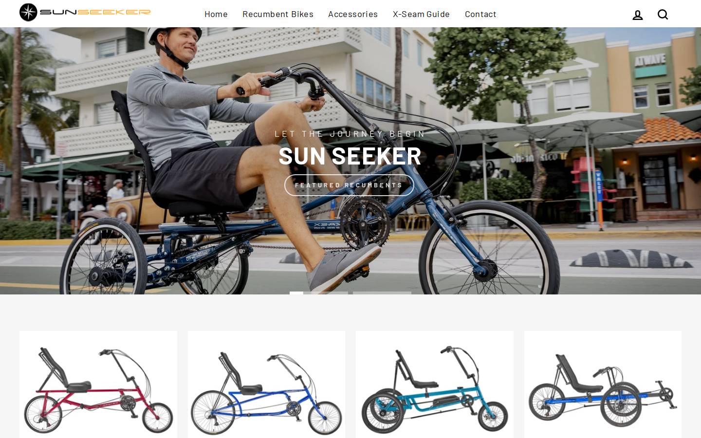 Sunseeker International homepage screenshot