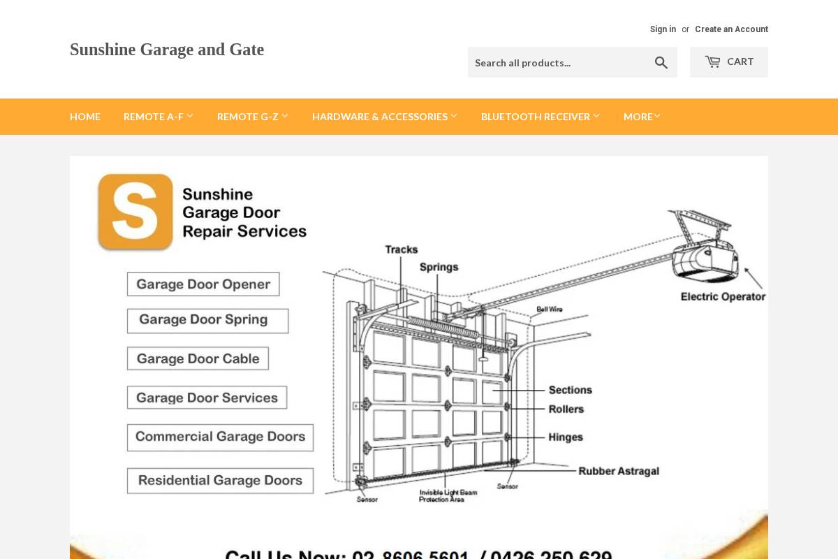 sunshineremote.com.au homepage screenshot