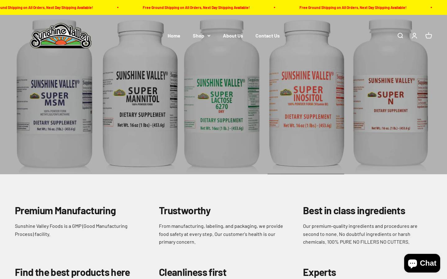 sunshinevalley.com homepage screenshot