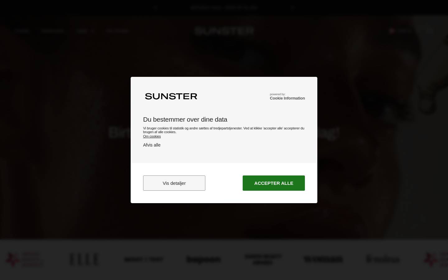 sunster.dk homepage screenshot