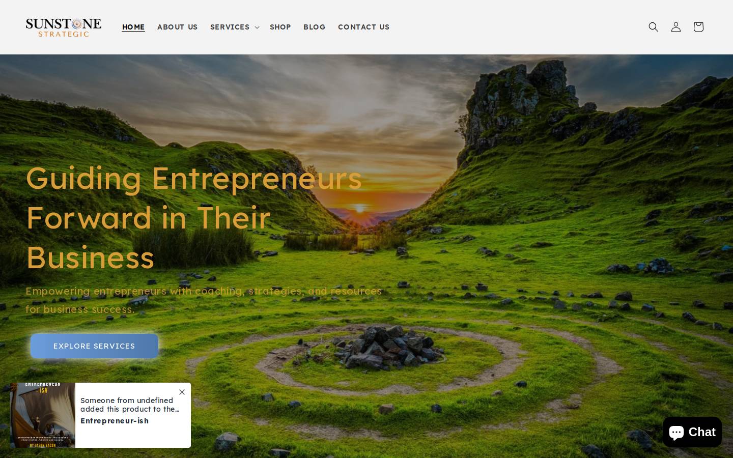 sunstonestrategic.com homepage screenshot