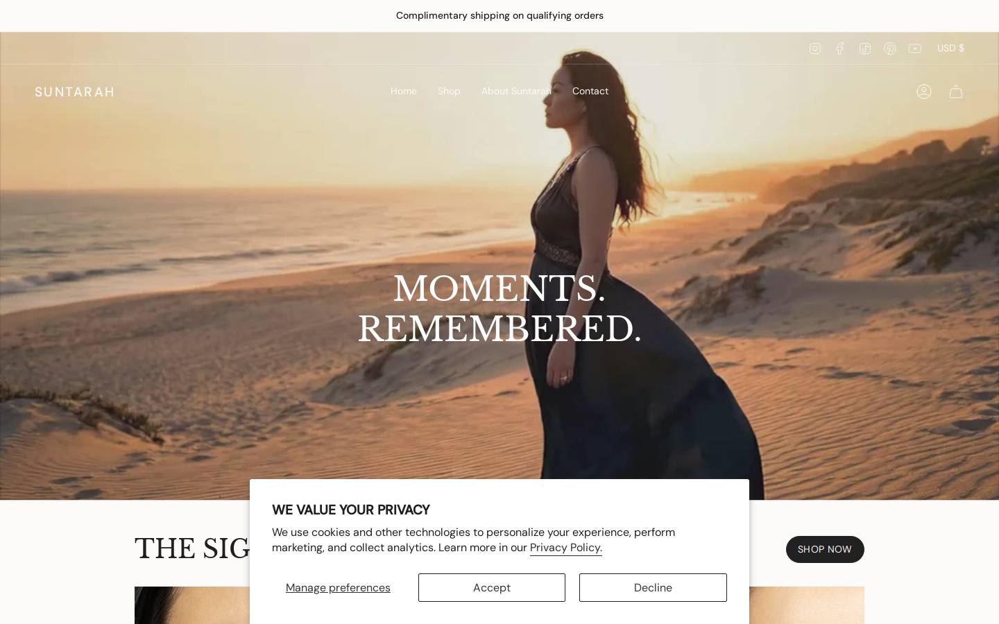 suntarah.in homepage screenshot