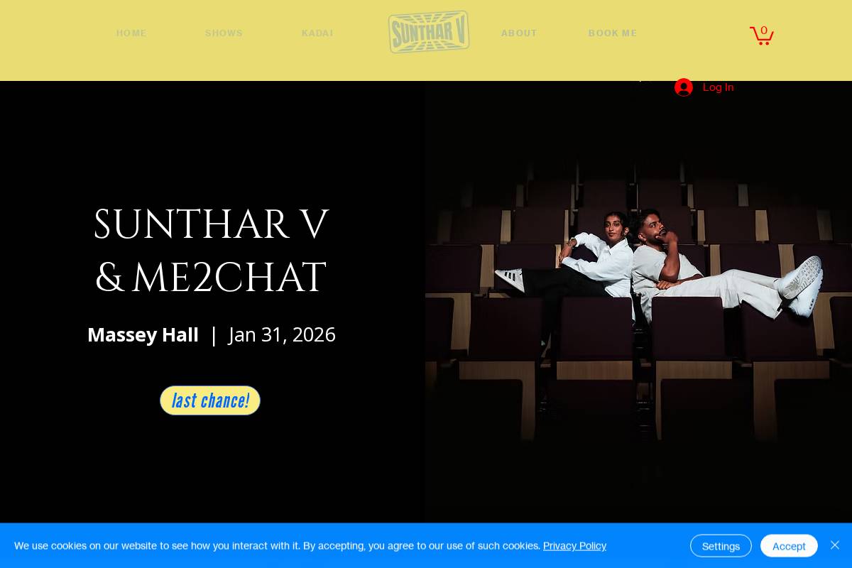 suntharv.com homepage screenshot