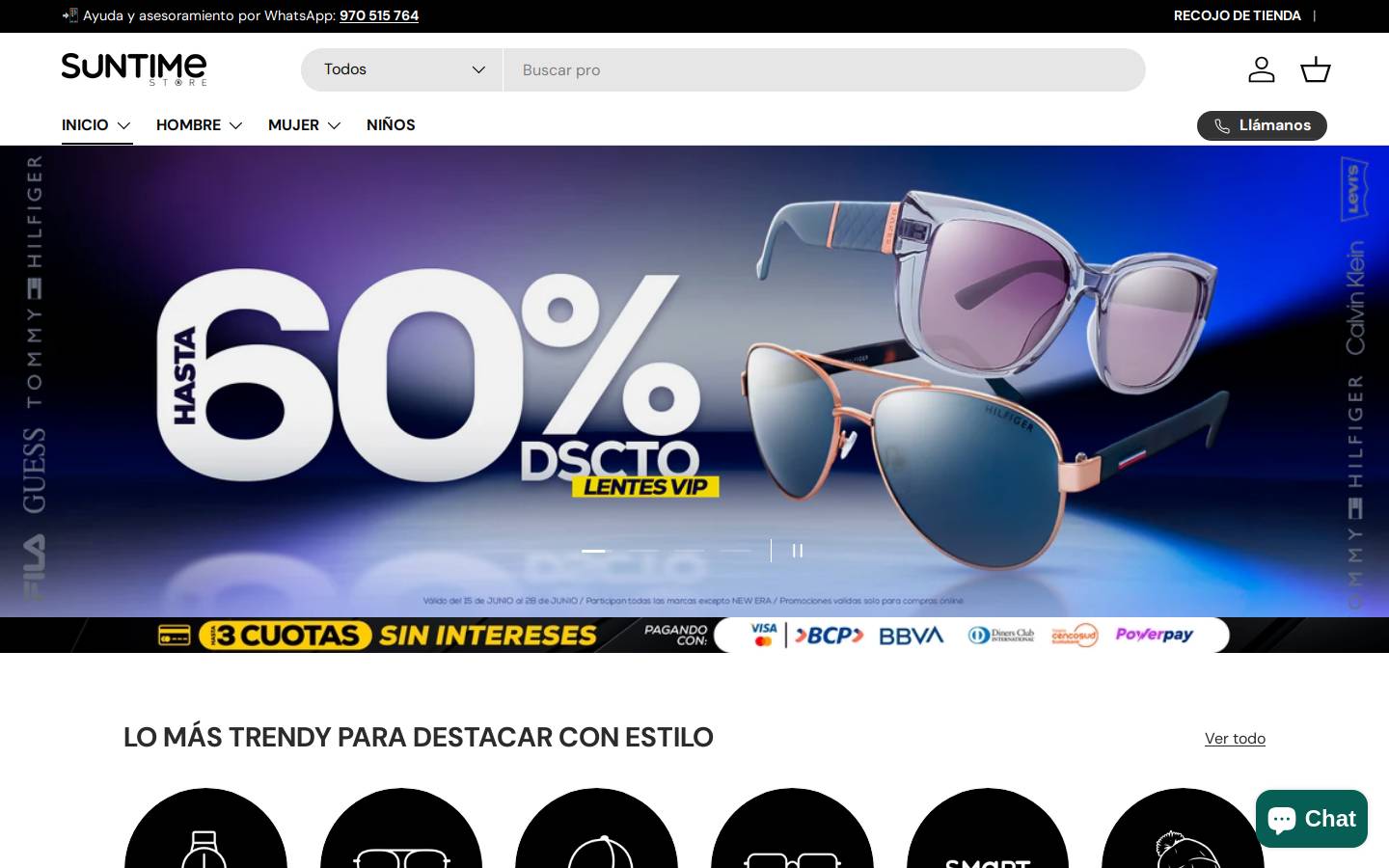 suntimestore.com homepage screenshot