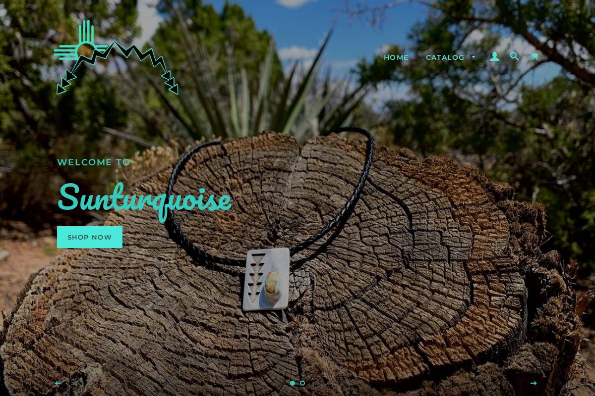 sunturquoise.com homepage screenshot