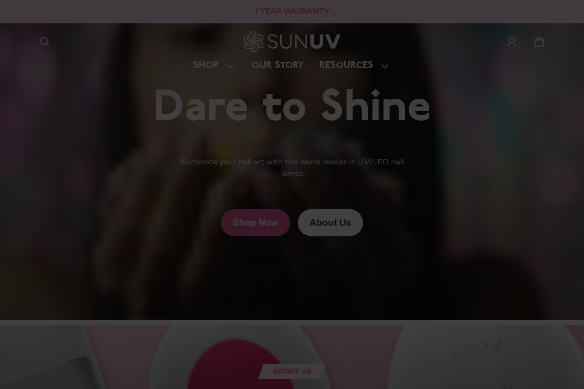 Sunuv homepage screenshot