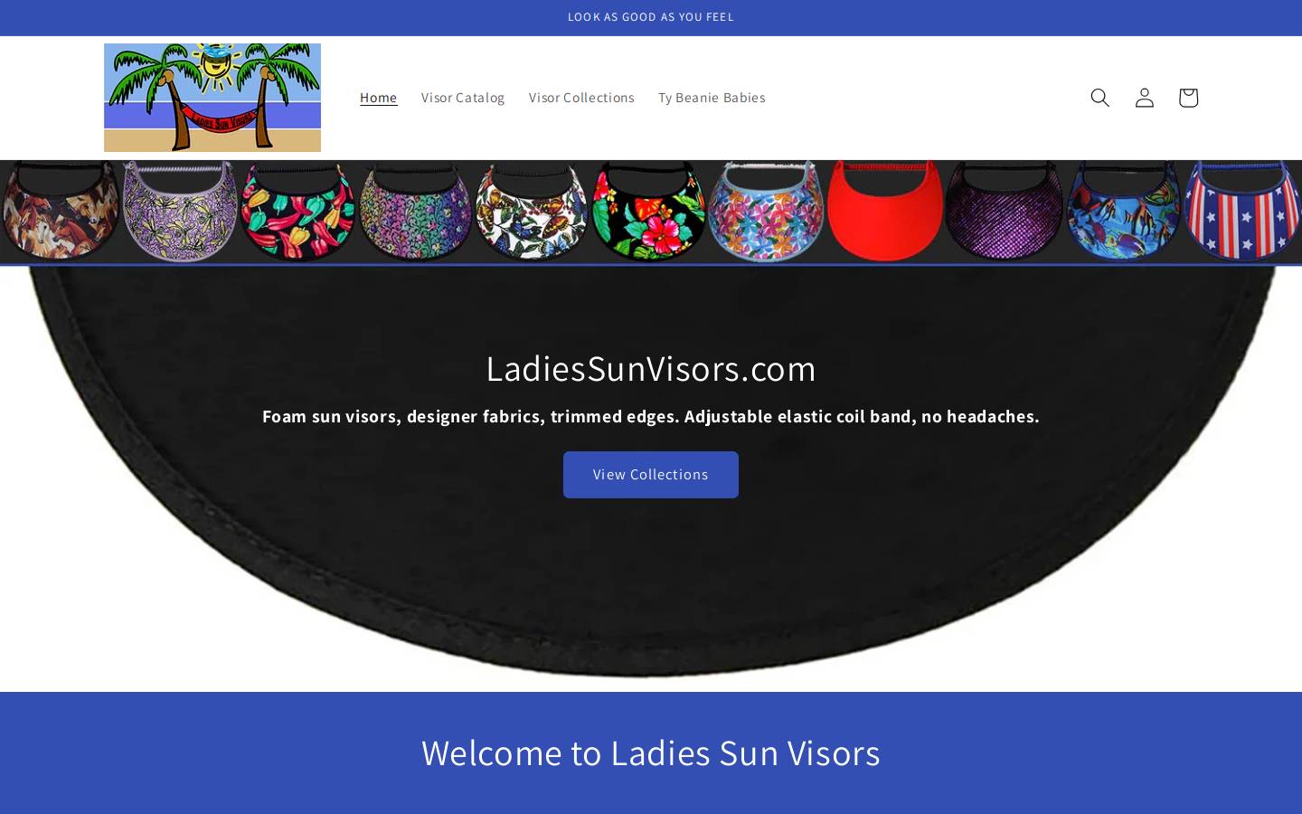 sunvisorsetc.com homepage screenshot