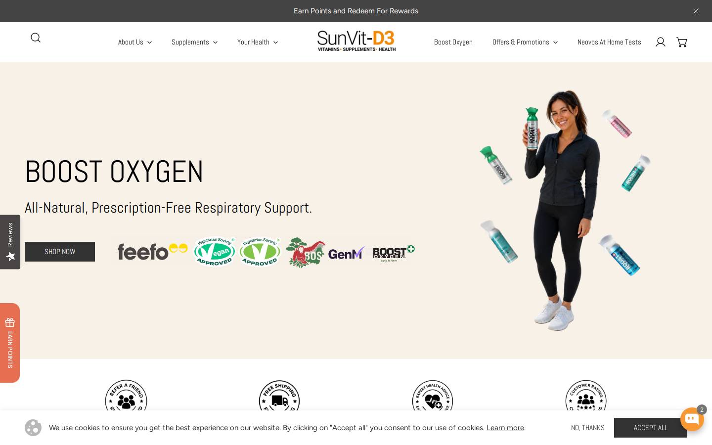 SunVit-D3 homepage screenshot