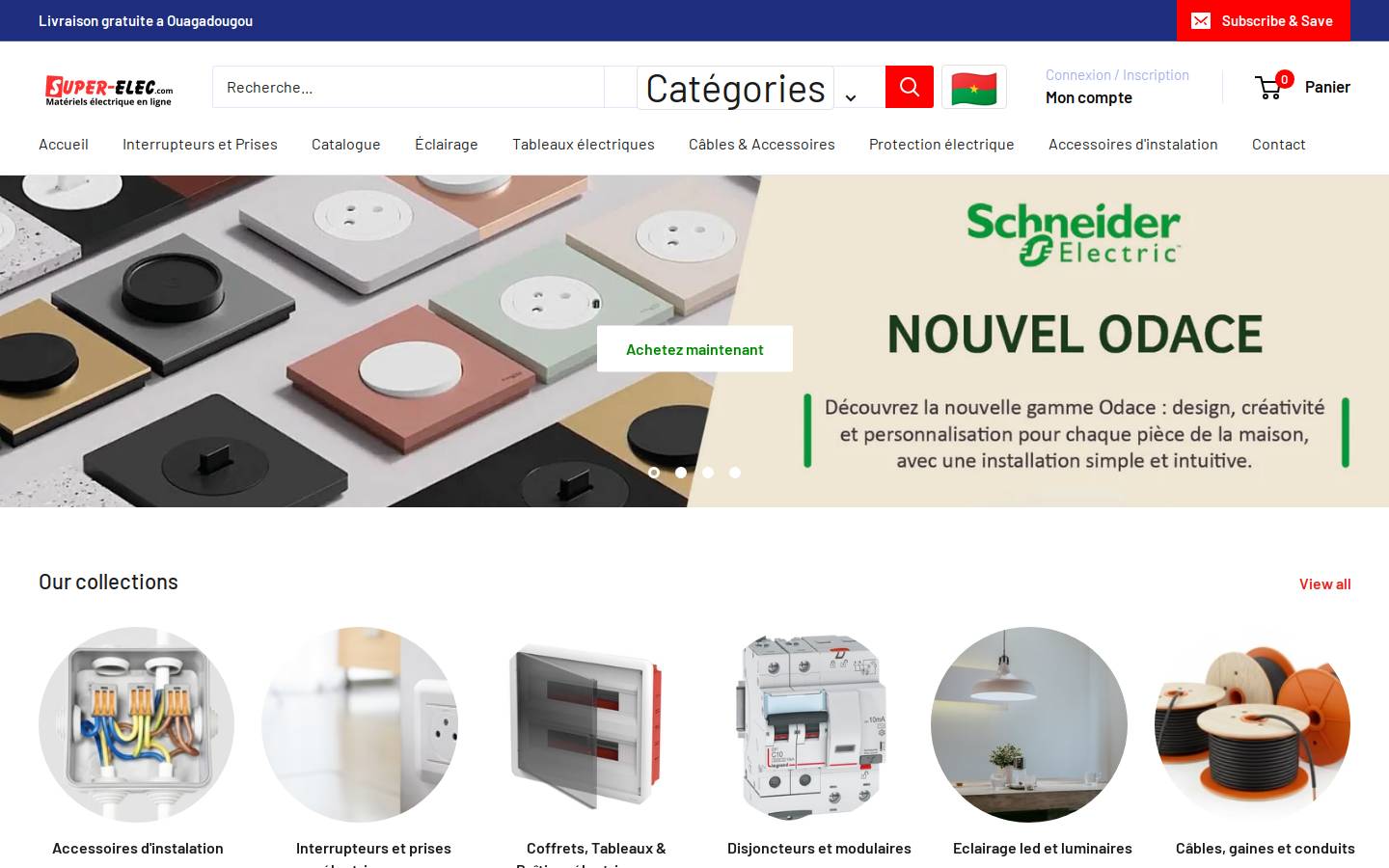 super-elec.com homepage screenshot