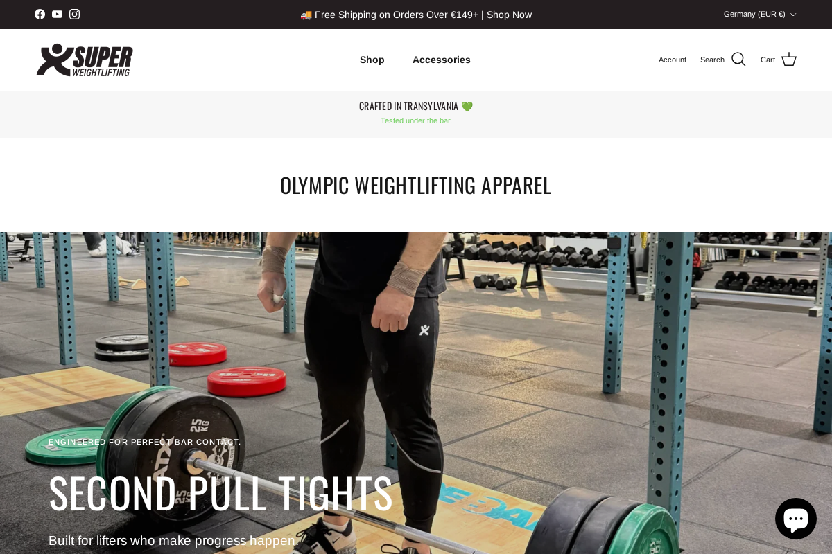 Super Weightlifting homepage screenshot
