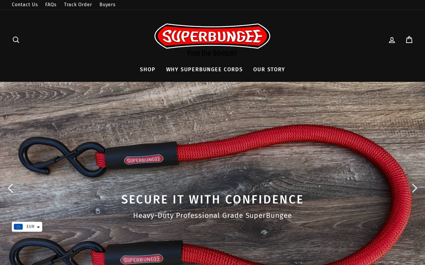 superbungee.com homepage screenshot