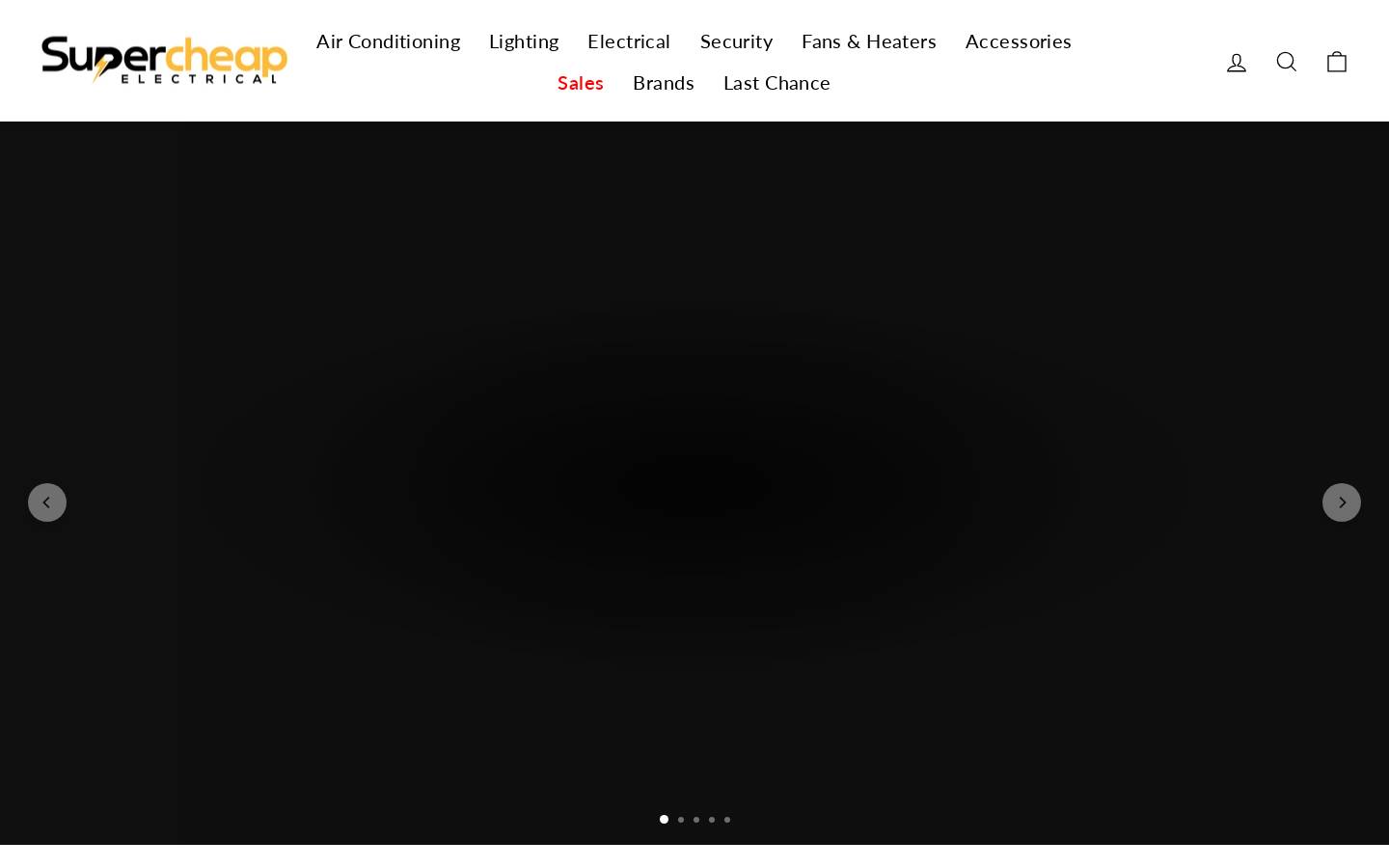 supercheapelectrical.com.au homepage screenshot