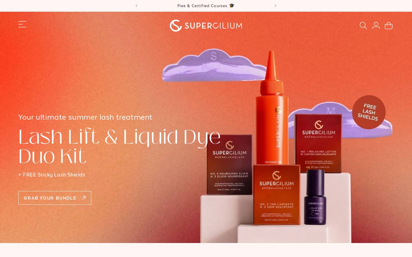 Supercilium homepage screenshot