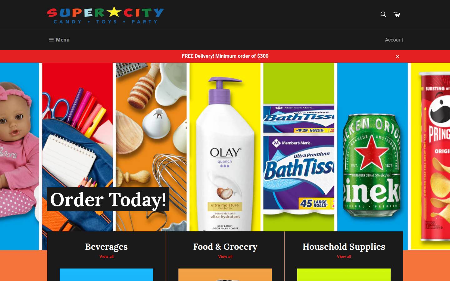 supercitysxm.com homepage screenshot