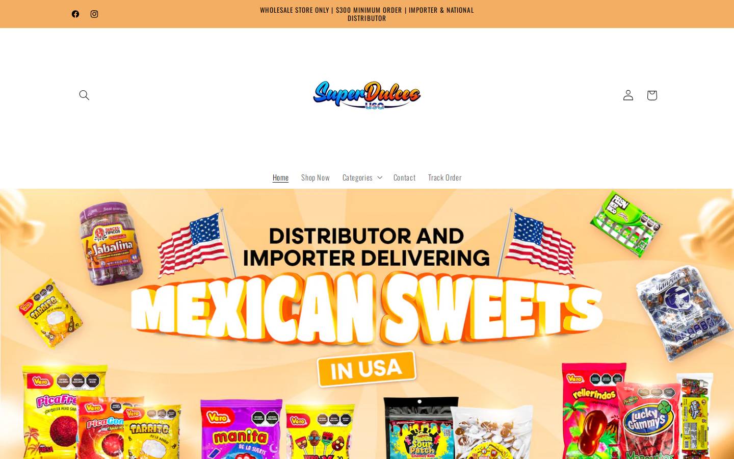 superdulcesmayoreo.com homepage screenshot