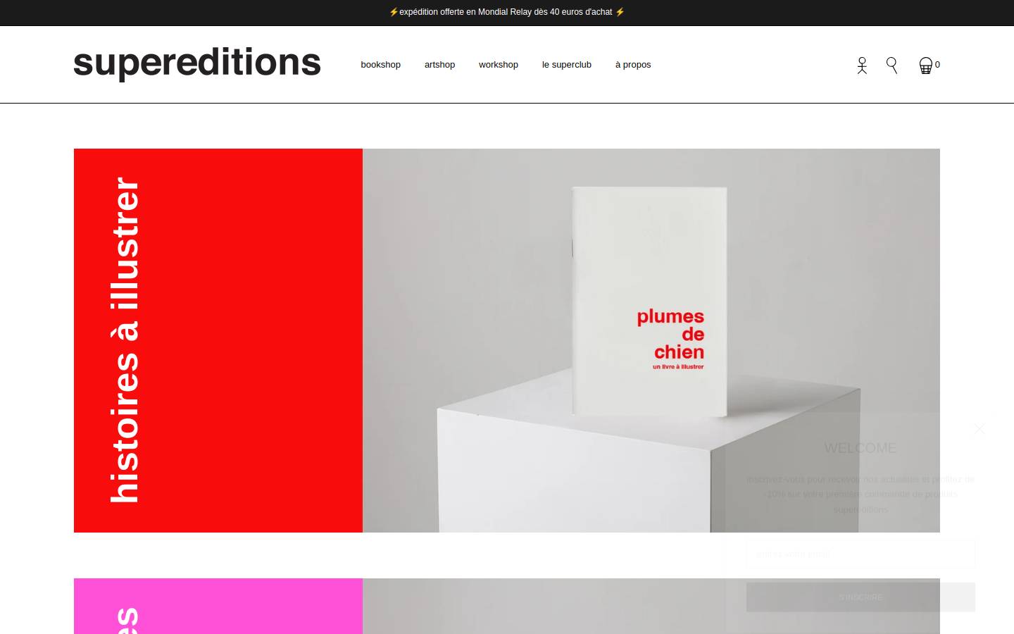supereditions.fr homepage screenshot