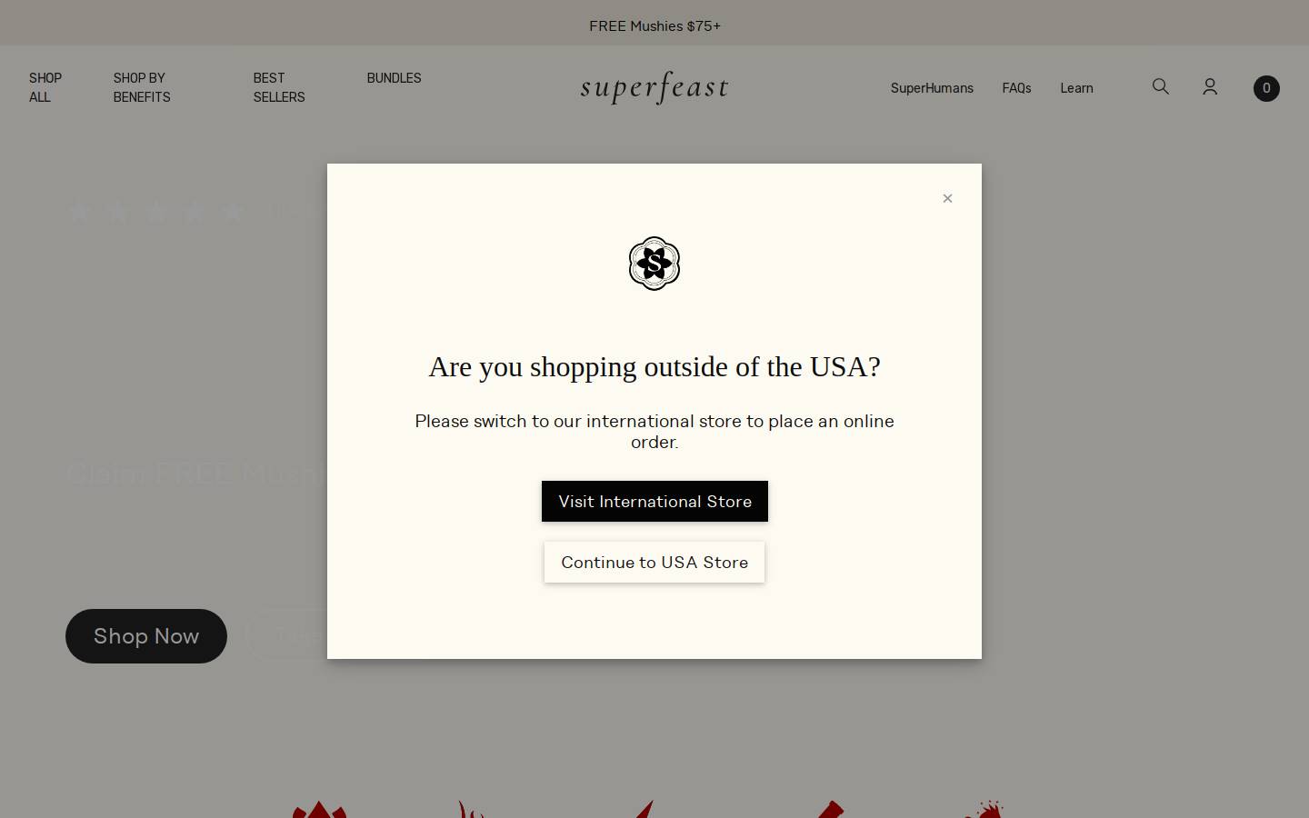 superfeast.com homepage screenshot