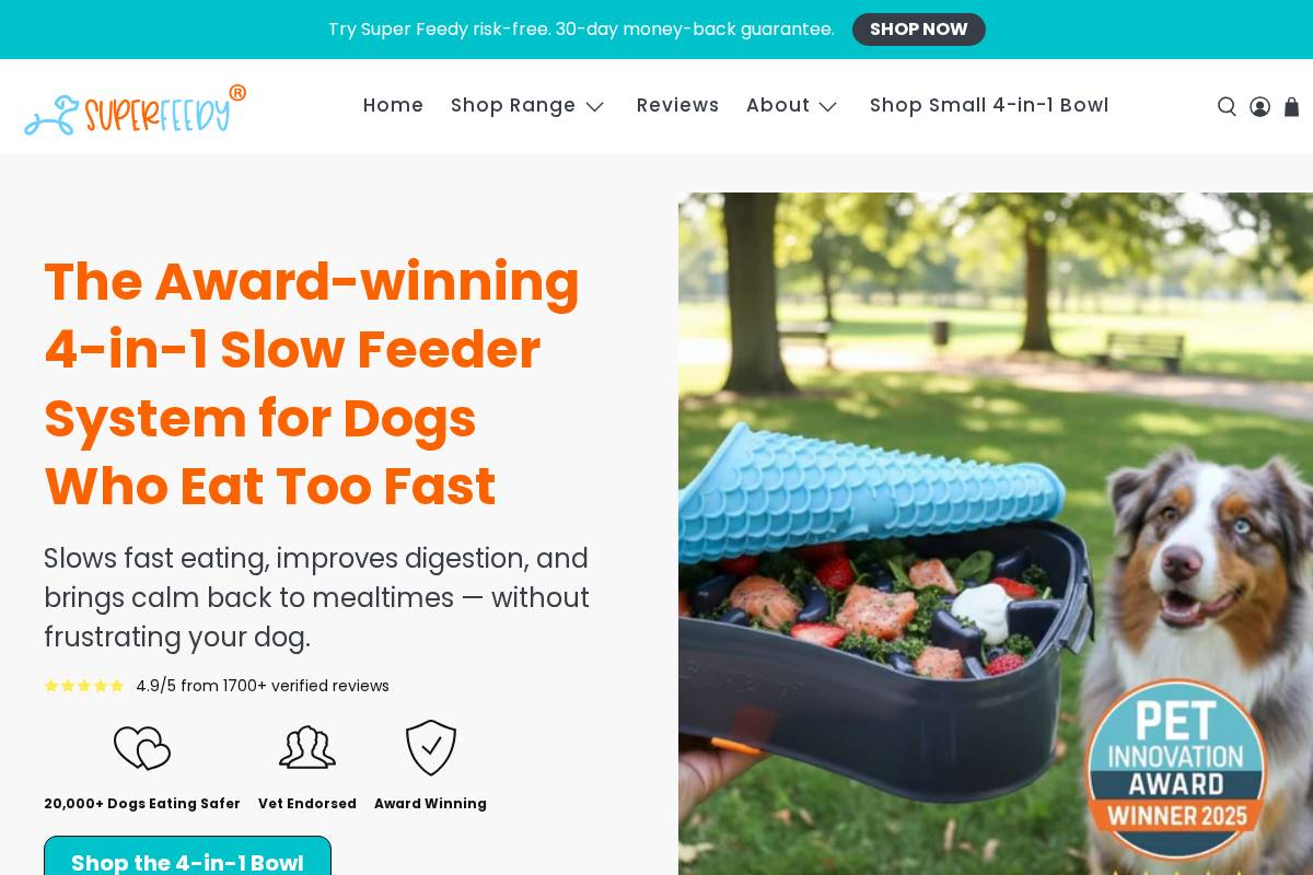 superfeedy.com homepage screenshot